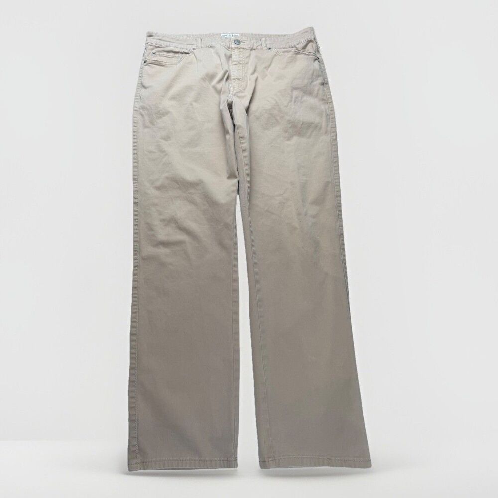 Peter Millar Mens 38x29.5 Khaki Stretch Chino Pants Golf‎ Straight Leg
